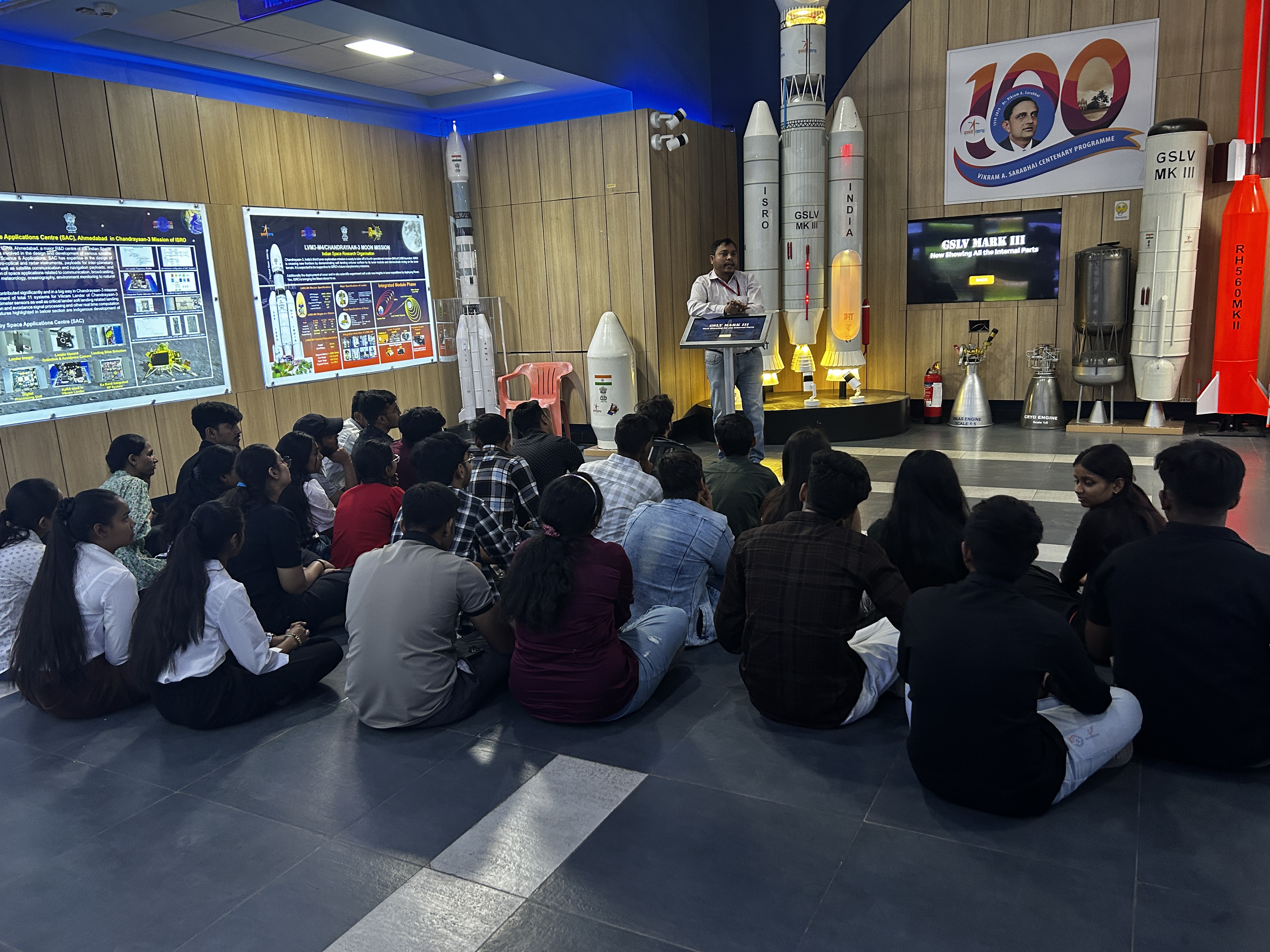 Industrial visit at  Vikram Sarabhai Space Exhibition (VVSE), ISRO photo